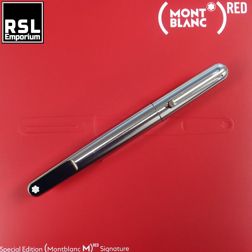 Montblanc M Signature Red Marc Newson Fountain Pen (F) UNINKED