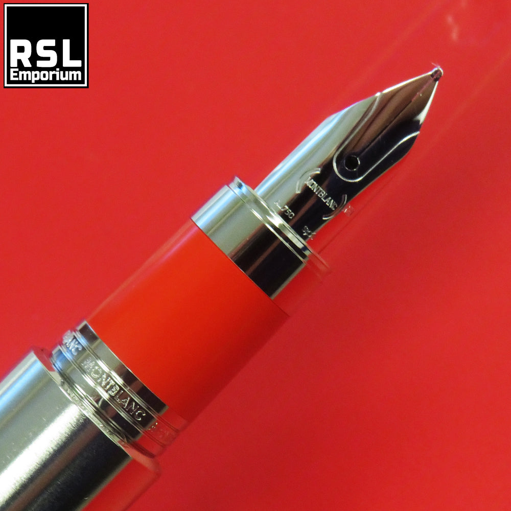 Montblanc M Signature Red Marc Newson Fountain Pen (F) UNINKED